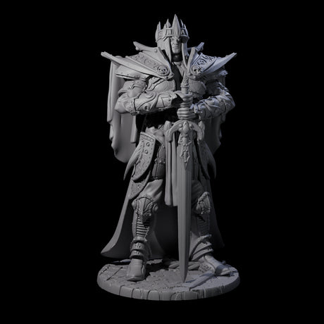 Regal Armoured King Miniature for Dungeons and Dragons, Pathfinder or other TTRPGs