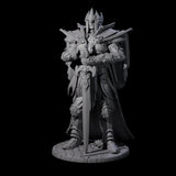 Regal Armoured King Miniature for Dungeons and Dragons, Pathfinder or other TTRPGs