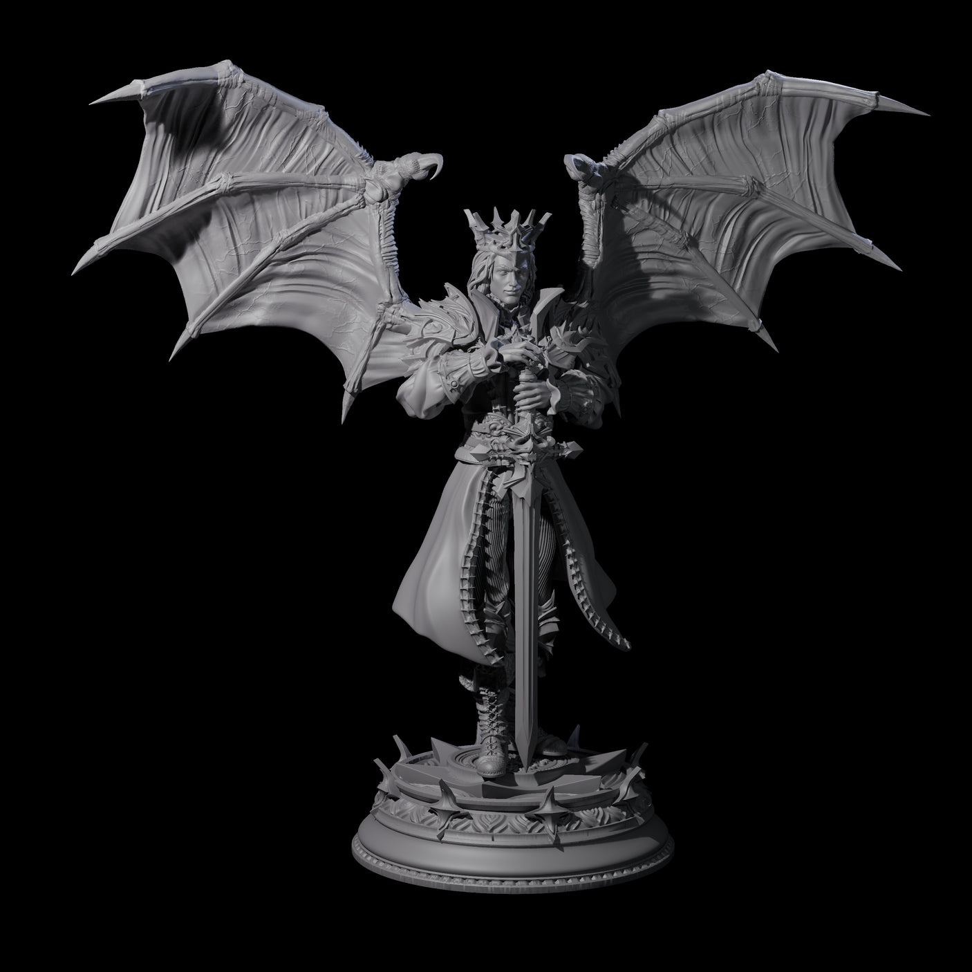 Regal King Miniature for Dungeons and Dragons, Pathfinder or other TTRPGs