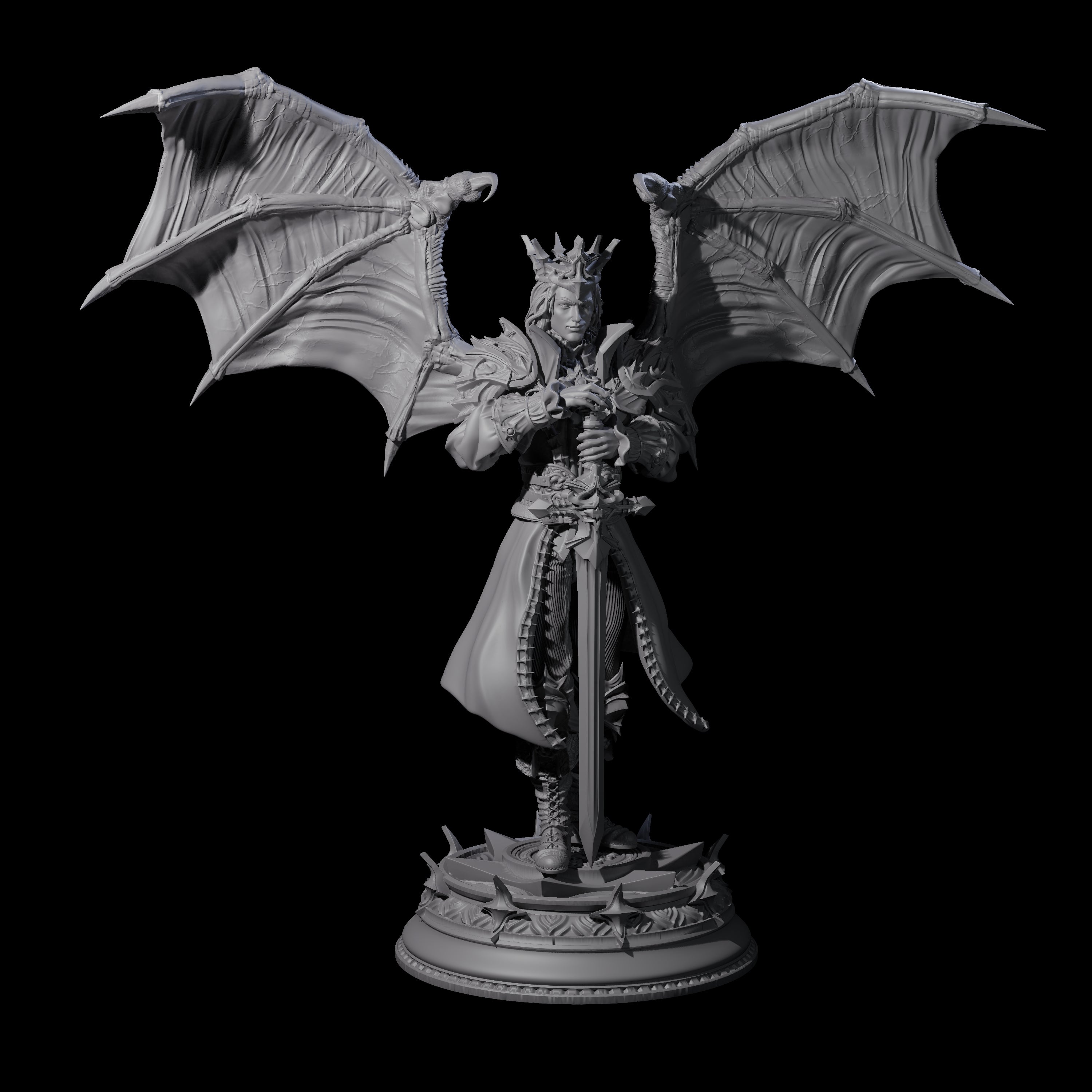 Regal King Miniature for Dungeons and Dragons, Pathfinder or other TTRPGs