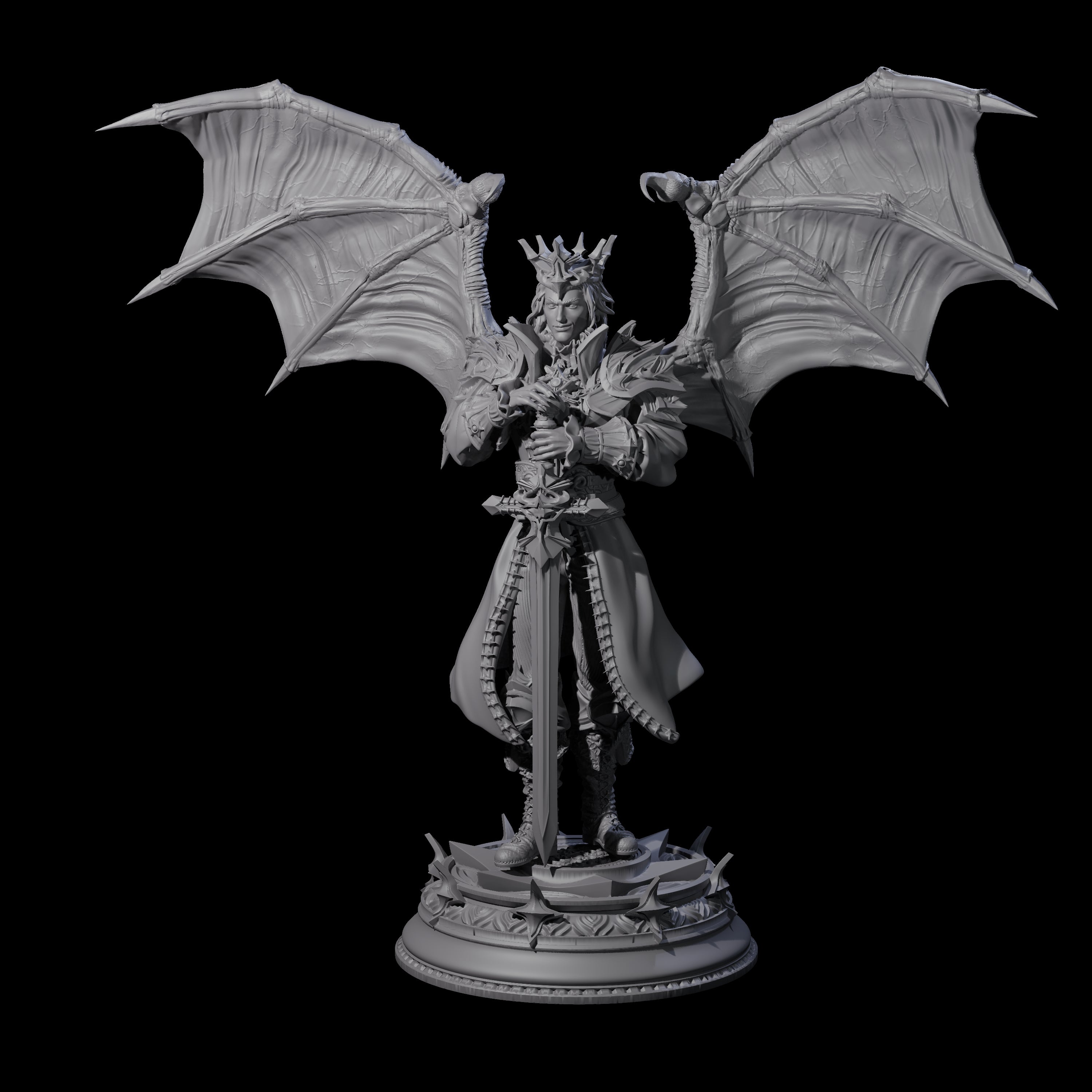 Regal King Miniature for Dungeons and Dragons, Pathfinder or other TTRPGs