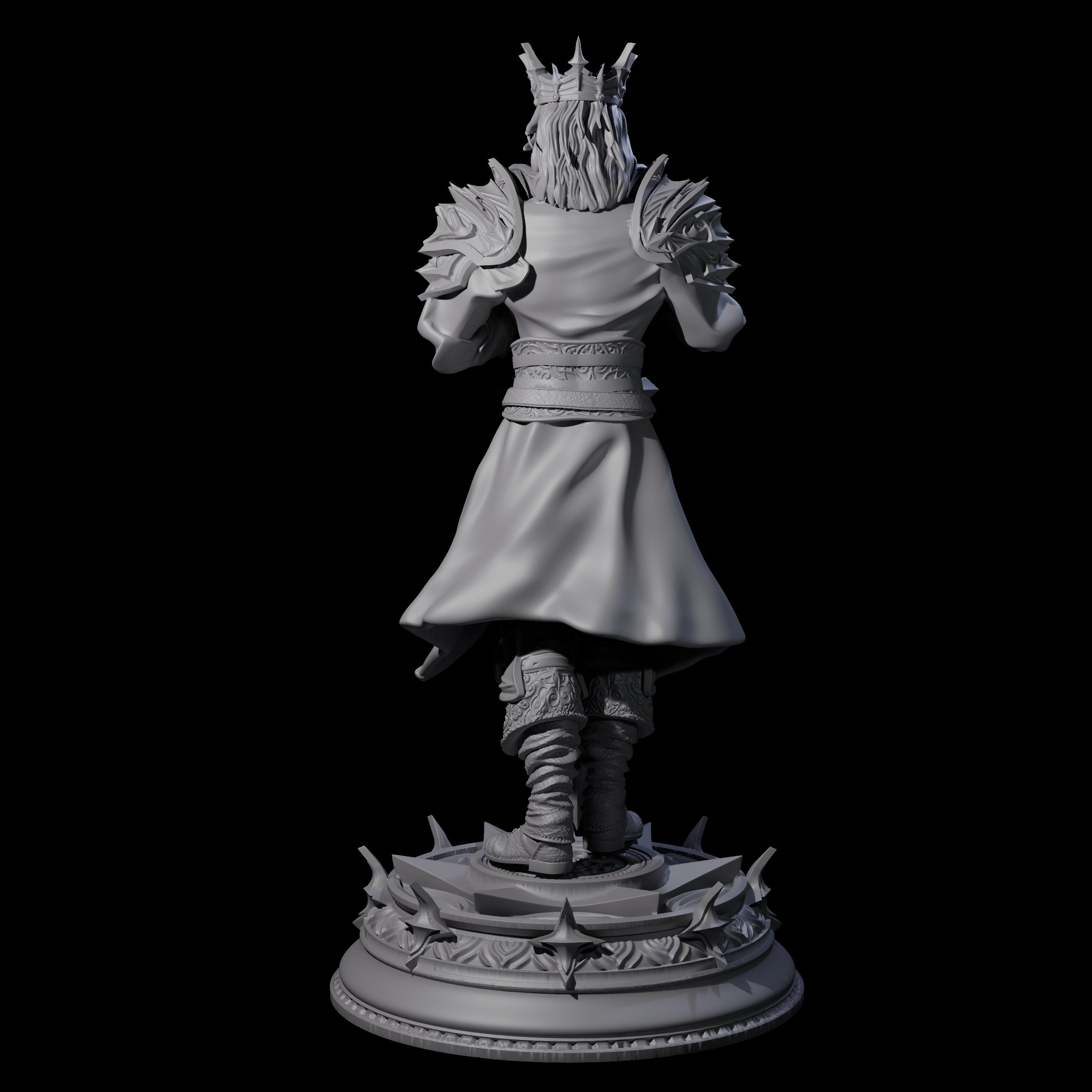 Regal King Miniature for Dungeons and Dragons, Pathfinder or other TTRPGs