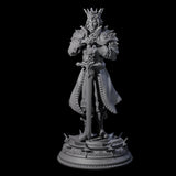 Regal King Miniature for Dungeons and Dragons, Pathfinder or other TTRPGs
