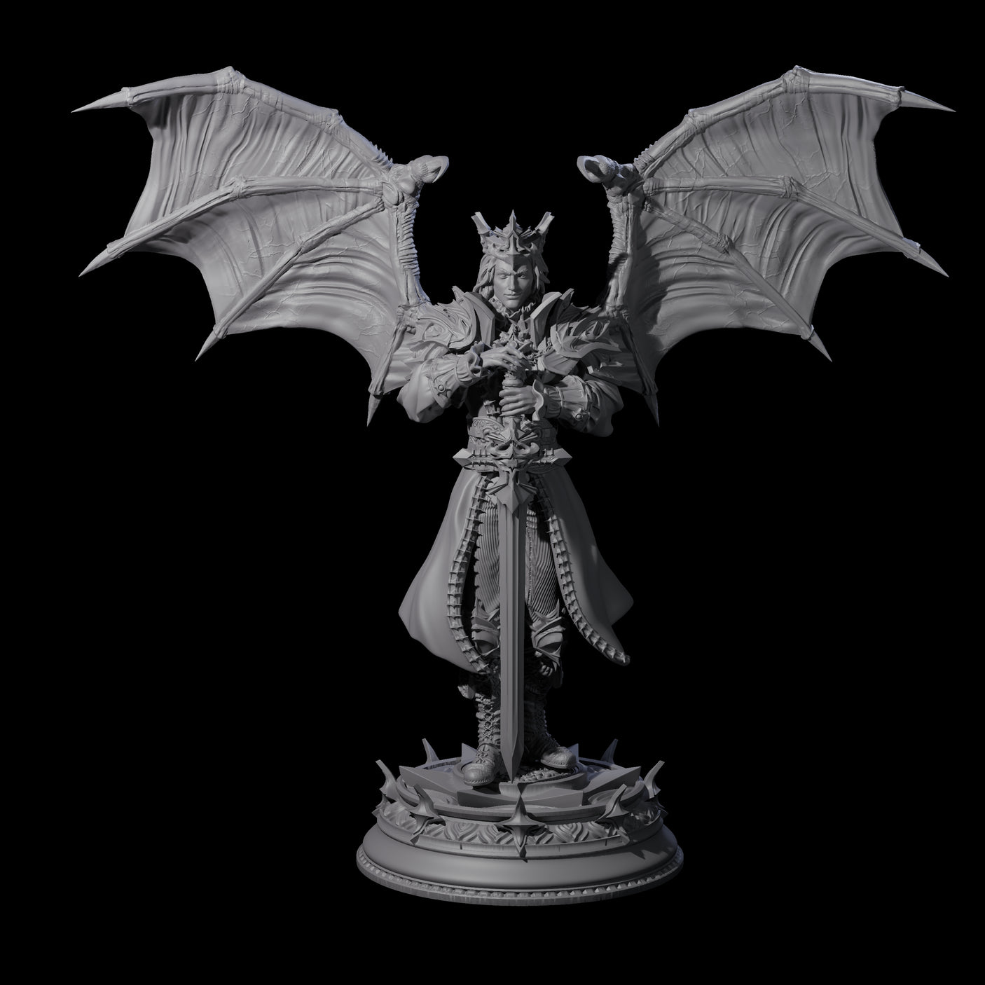 Regal King Miniature for Dungeons and Dragons, Pathfinder or other TTRPGs