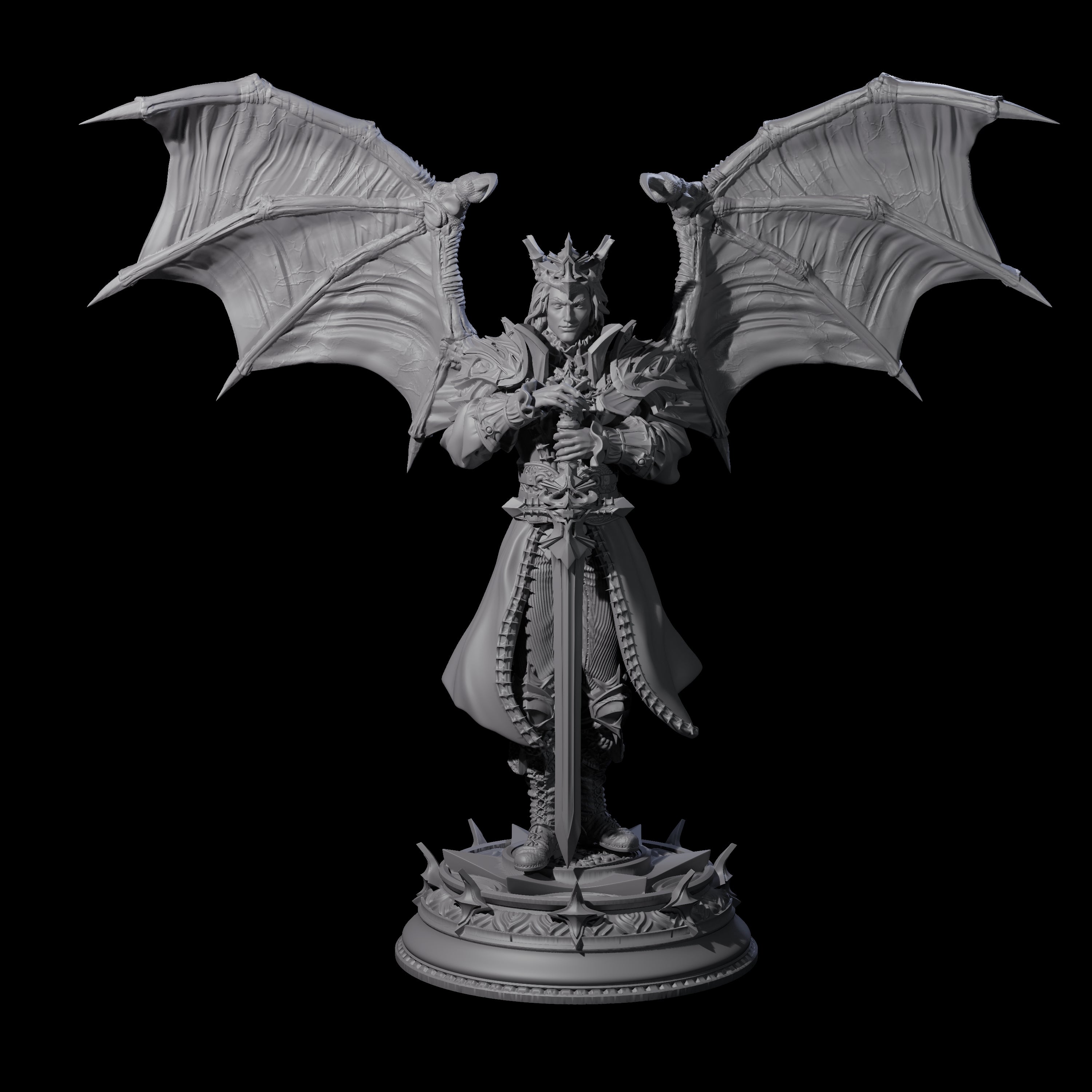 Regal King Miniature for Dungeons and Dragons, Pathfinder or other TTRPGs