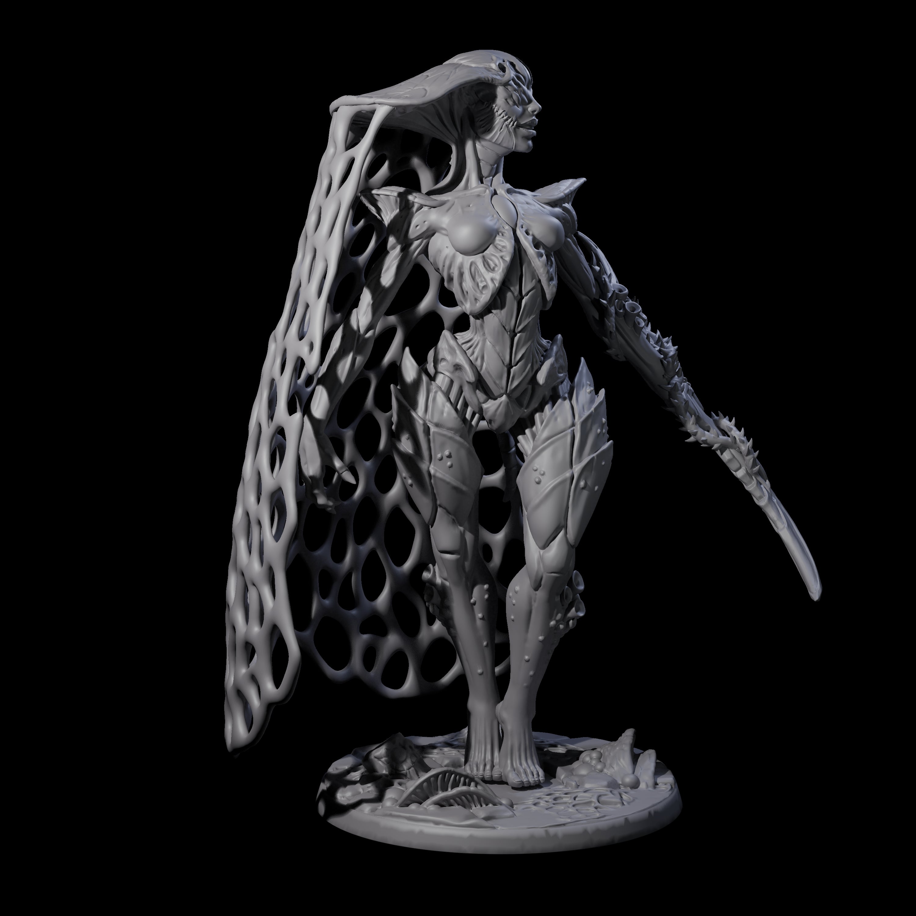 Regal Myconid Matriarch Miniature for Dungeons and Dragons, Pathfinder or other TTRPGs