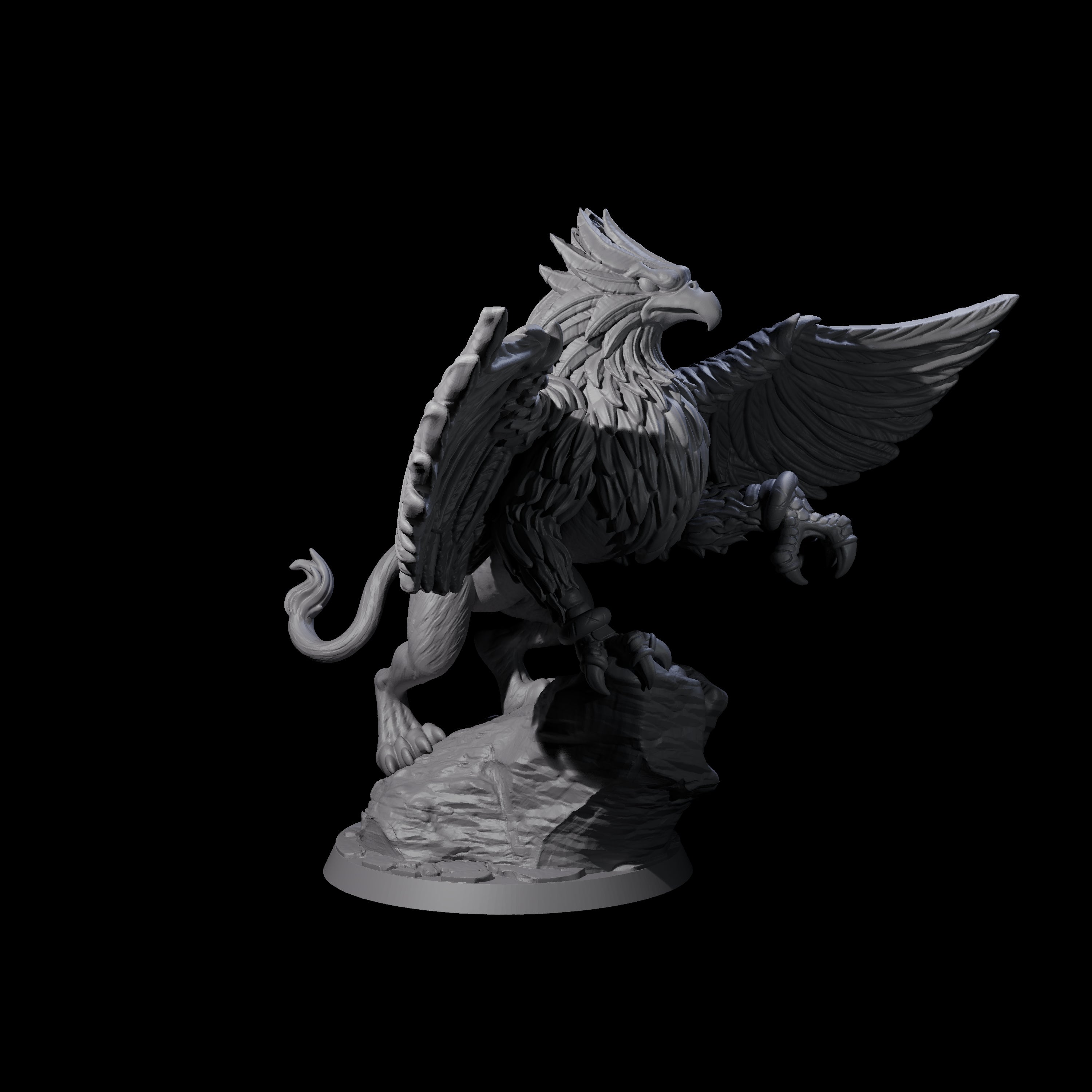 Regal Royal Griffon Miniature for Dungeons and Dragons, Pathfinder or other TTRPGs