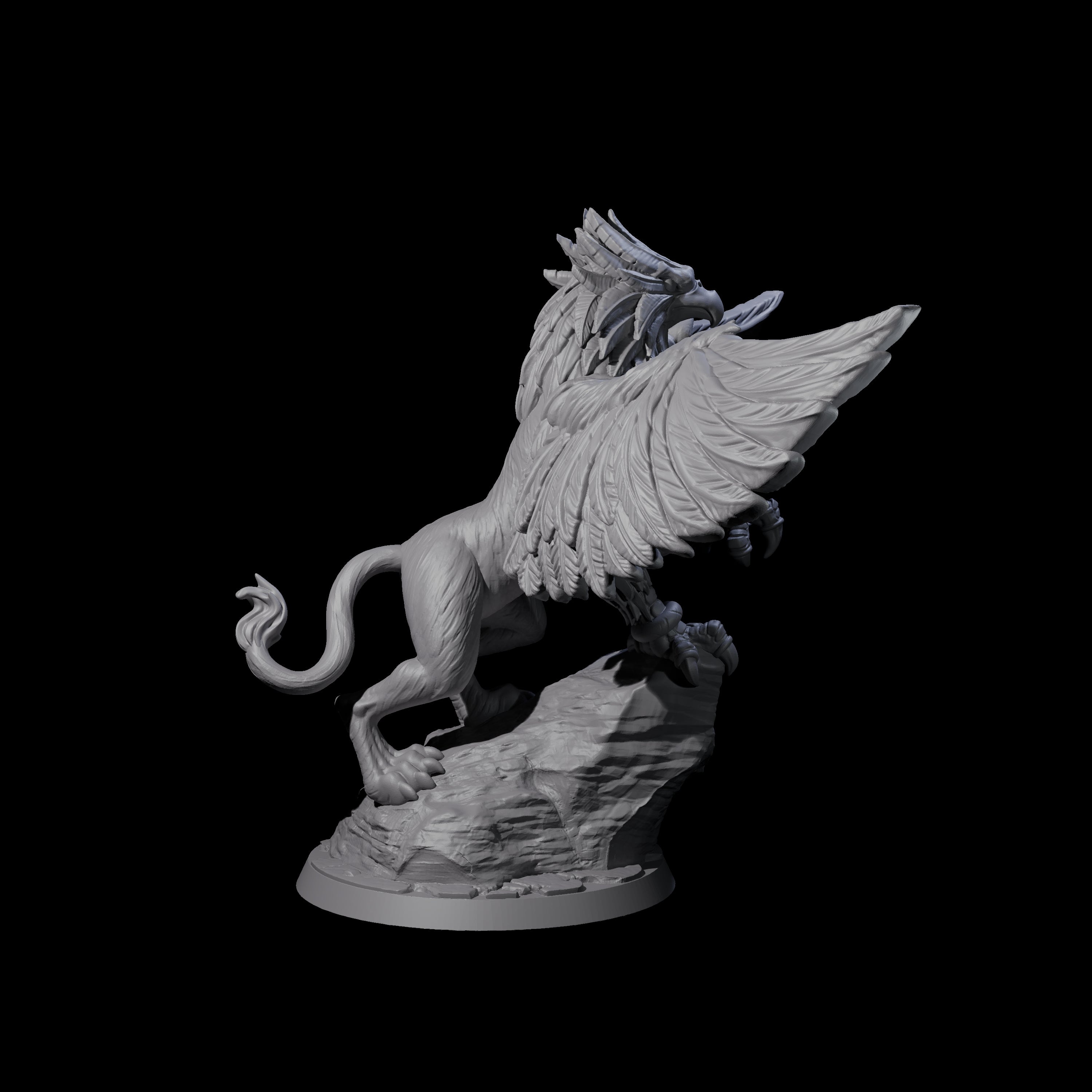 Regal Royal Griffon Miniature for Dungeons and Dragons, Pathfinder or other TTRPGs