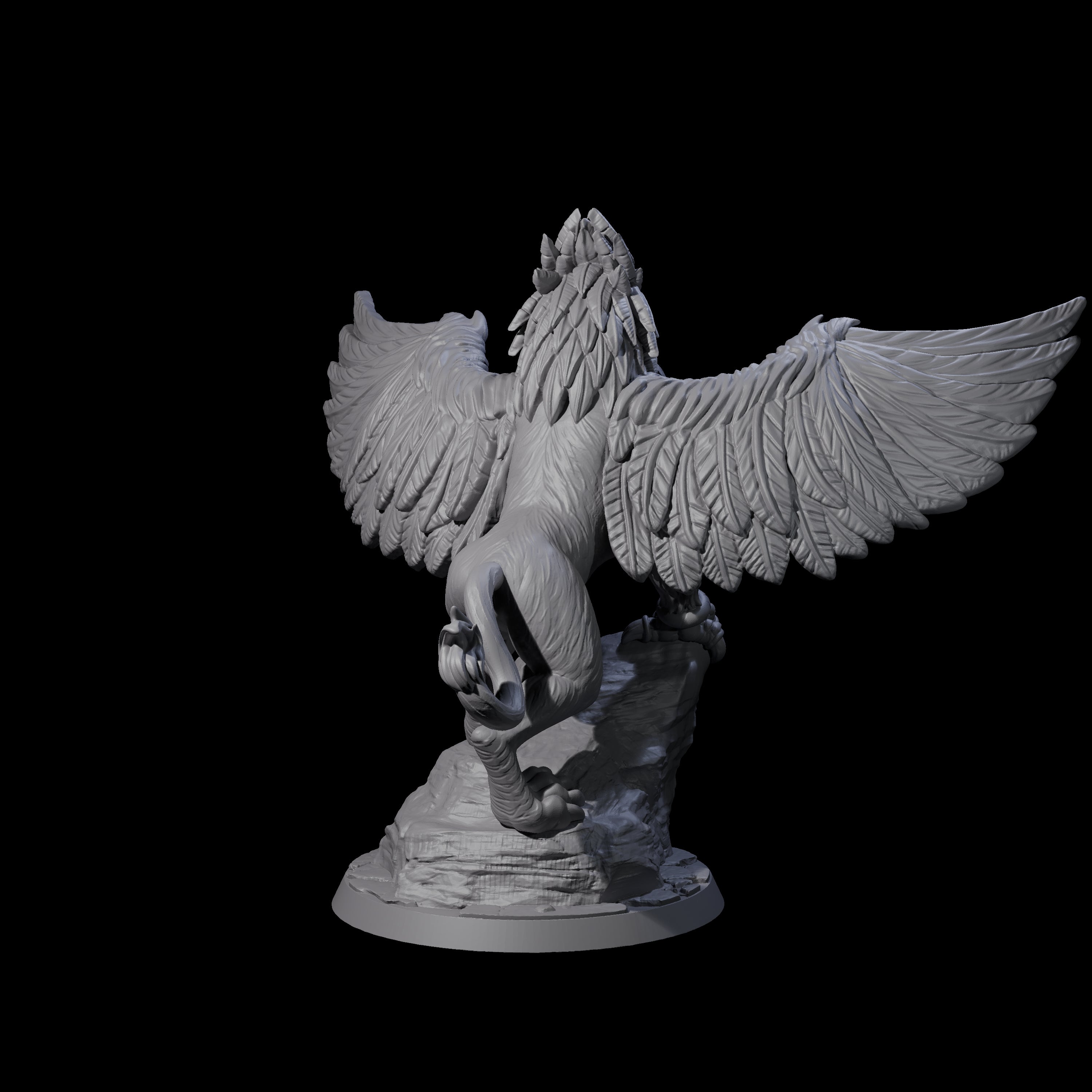 Regal Royal Griffon Miniature for Dungeons and Dragons, Pathfinder or other TTRPGs
