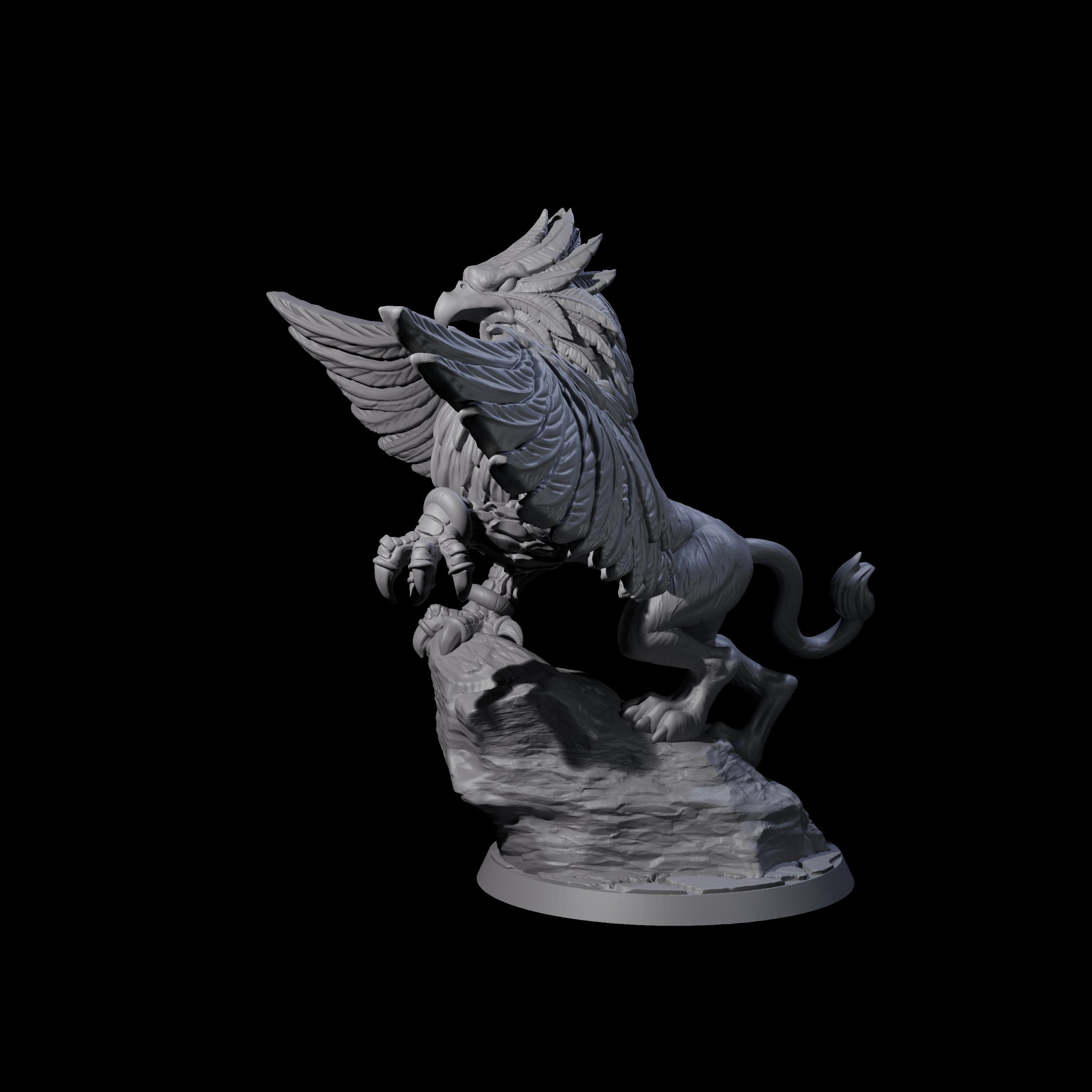 Regal Royal Griffon Miniature for Dungeons and Dragons, Pathfinder or other TTRPGs
