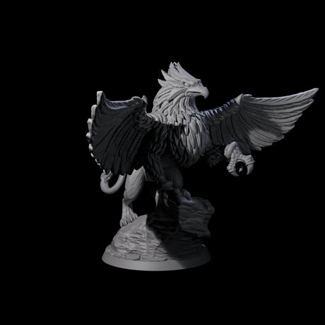 Regal Royal Griffon Miniature for Dungeons and Dragons, Pathfinder or other TTRPGs