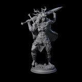 Relaxed Woodland Druid Miniature for Dungeons and Dragons, Pathfinder or other TTRPGs