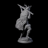 Relaxed Woodland Druid Miniature for Dungeons and Dragons, Pathfinder or other TTRPGs