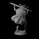 Relaxed Woodland Druid Miniature for Dungeons and Dragons, Pathfinder or other TTRPGs