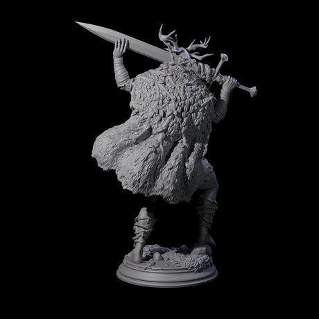 Relaxed Woodland Druid Miniature for Dungeons and Dragons, Pathfinder or other TTRPGs