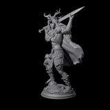 Relaxed Woodland Druid Miniature for Dungeons and Dragons, Pathfinder or other TTRPGs