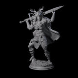 Relaxed Woodland Druid Miniature for Dungeons and Dragons, Pathfinder or other TTRPGs