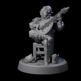 Relaxing Elf Bard Miniature for Dungeons and Dragons, Pathfinder or other TTRPGs