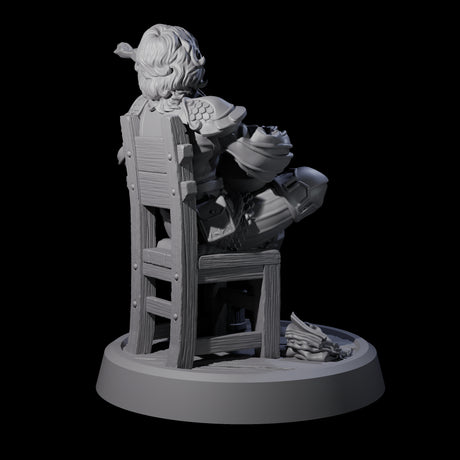 Relaxing Elf Bard Miniature for Dungeons and Dragons, Pathfinder or other TTRPGs