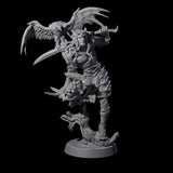 Relaxing Nature Knight Miniature for Dungeons and Dragons, Pathfinder or other TTRPGs