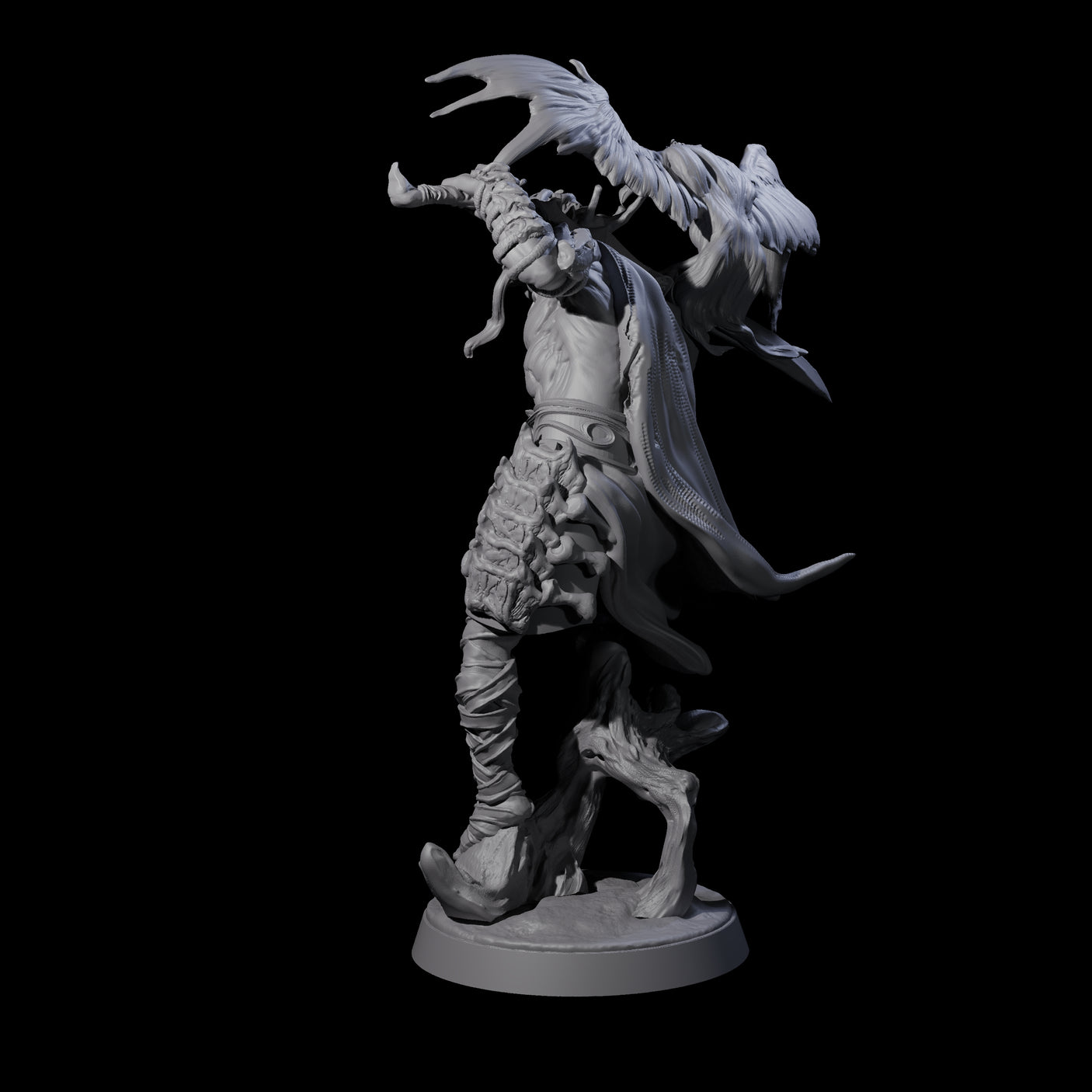 Relaxing Nature Knight Miniature for Dungeons and Dragons, Pathfinder or other TTRPGs