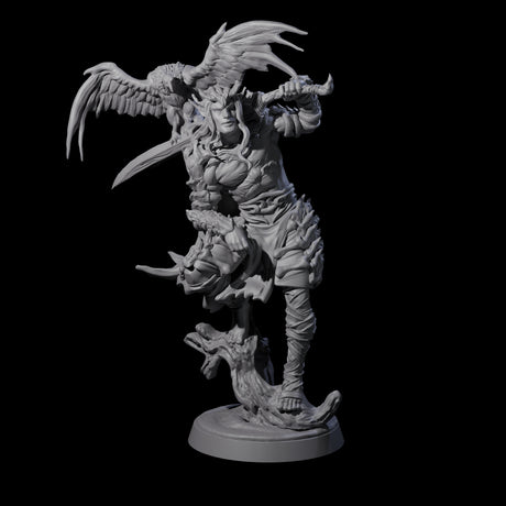 Relaxing Nature Knight Miniature for Dungeons and Dragons, Pathfinder or other TTRPGs