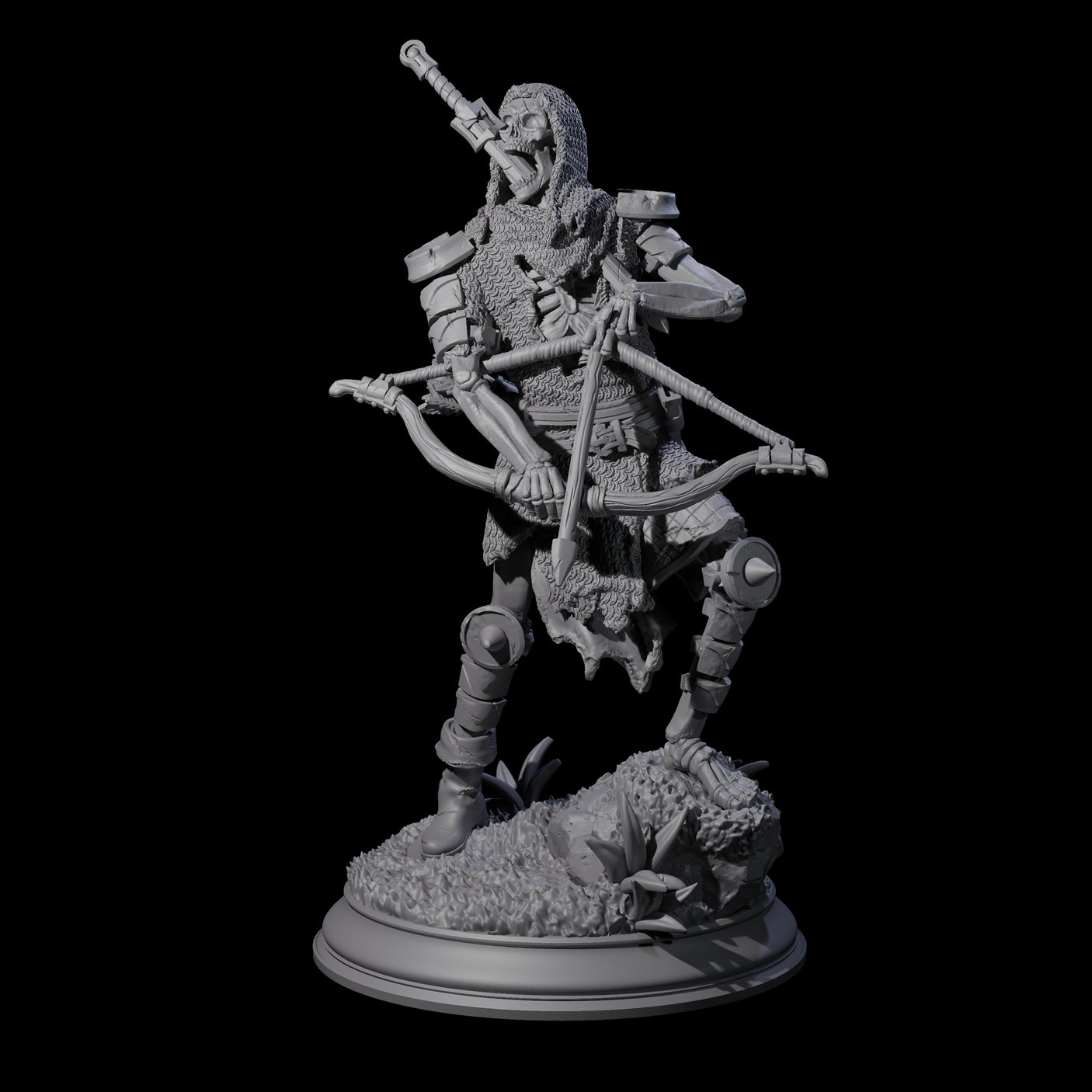 Relentless Skeleton Warrior A Miniature for Dungeons and Dragons, Pathfinder or other TTRPGs