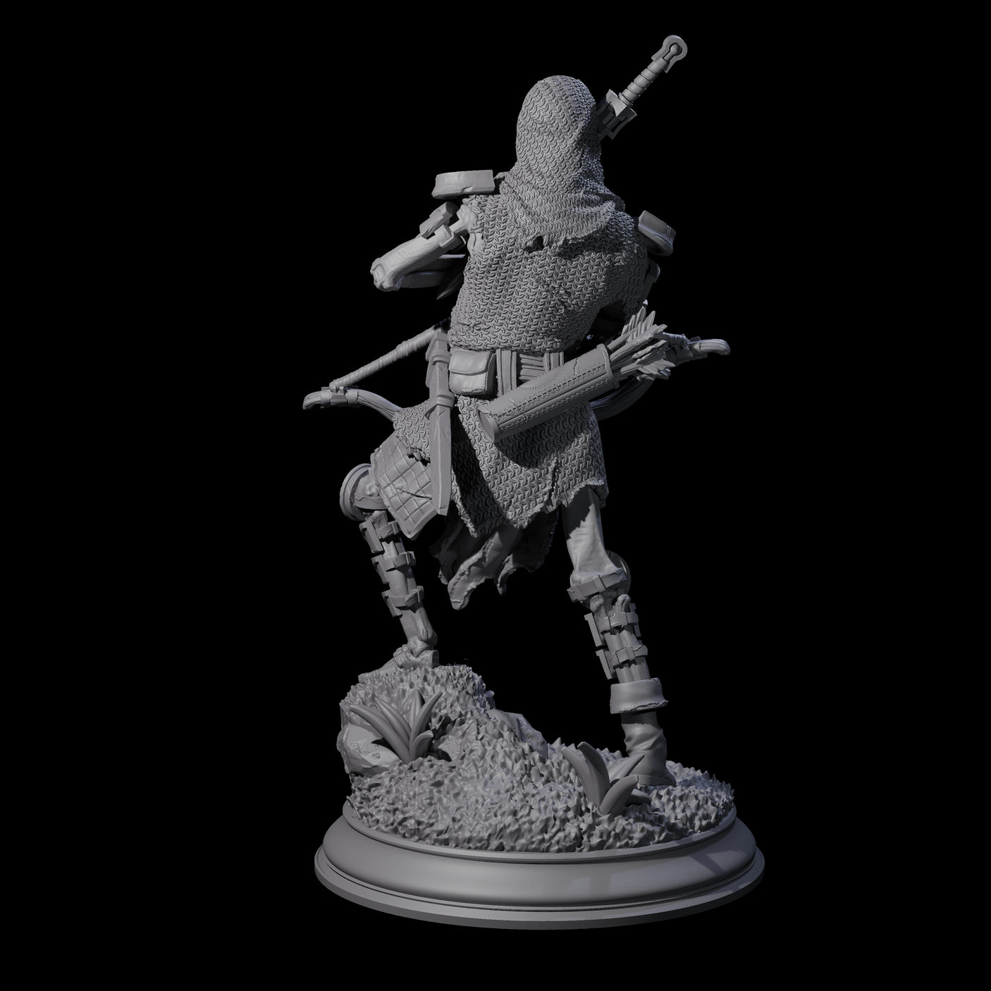 Relentless Skeleton Warrior A Miniature for Dungeons and Dragons, Pathfinder or other TTRPGs