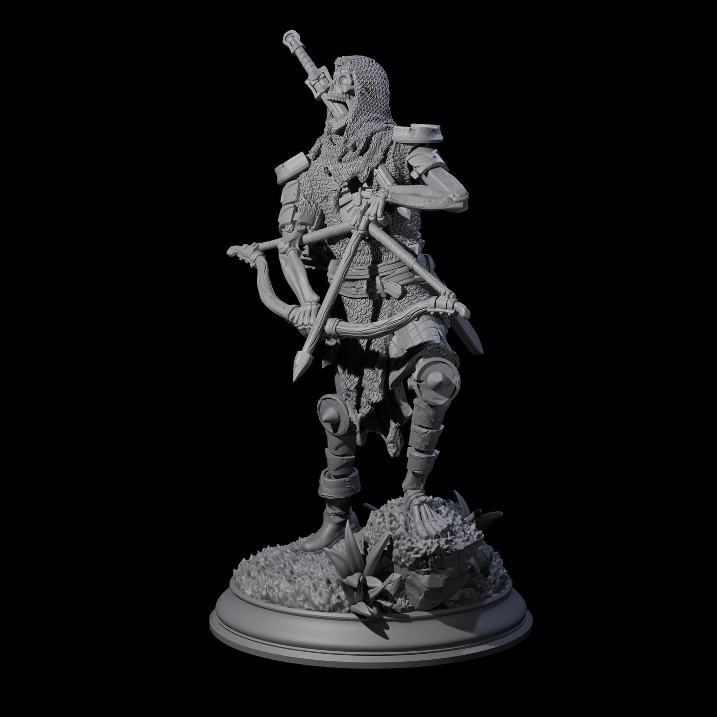 Relentless Skeleton Warrior A Miniature for Dungeons and Dragons, Pathfinder or other TTRPGs