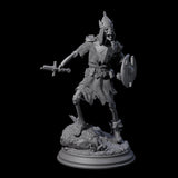 Relentless Skeleton Warrior B Miniature for Dungeons and Dragons, Pathfinder or other TTRPGs