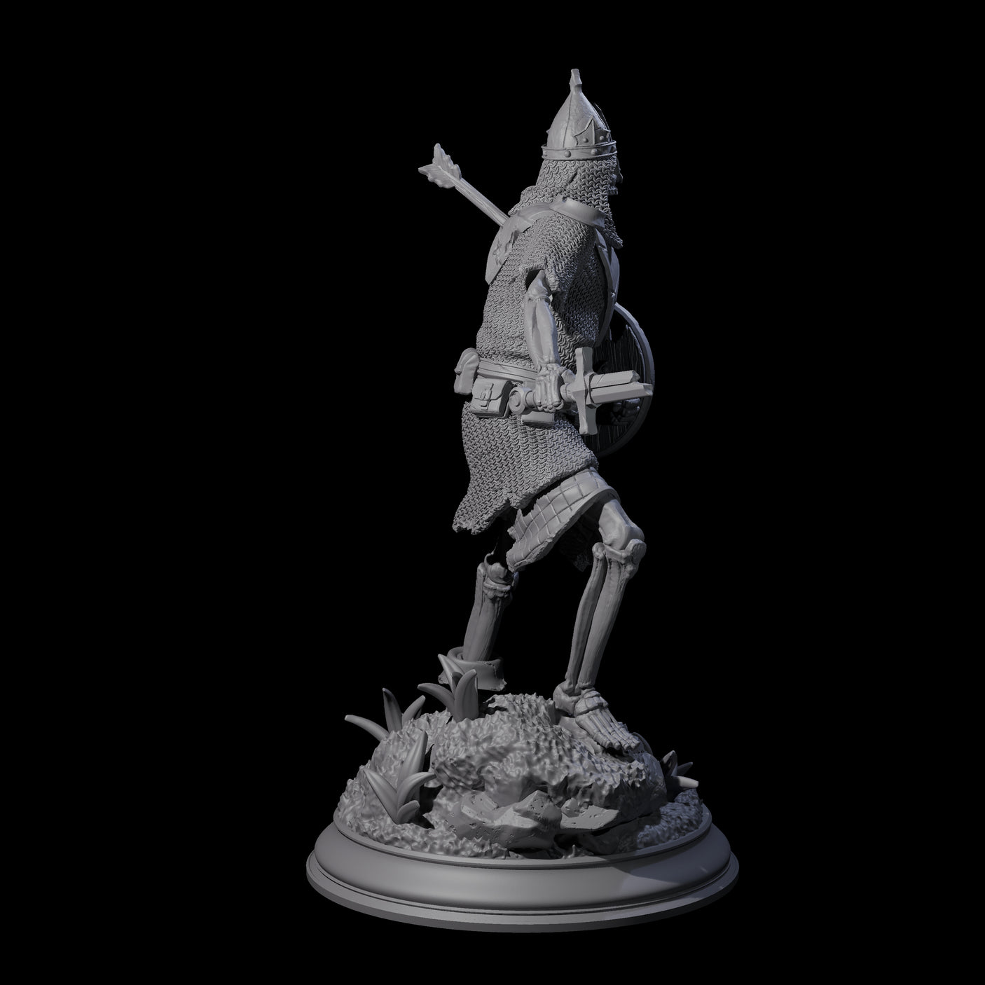 Relentless Skeleton Warrior B Miniature for Dungeons and Dragons, Pathfinder or other TTRPGs
