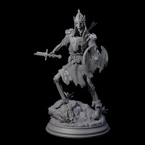 Relentless Skeleton Warrior B Miniature for Dungeons and Dragons, Pathfinder or other TTRPGs