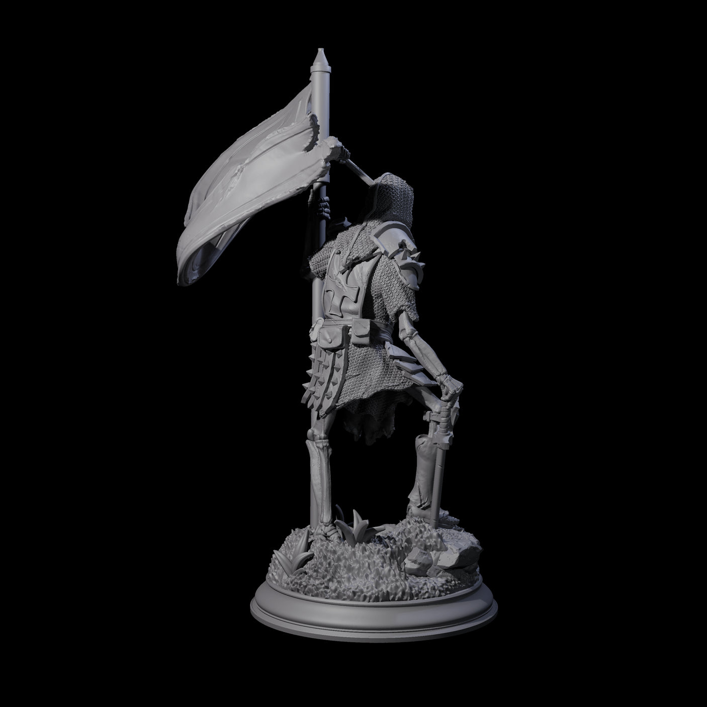 Relentless Skeleton Warrior C Miniature for Dungeons and Dragons, Pathfinder or other TTRPGs