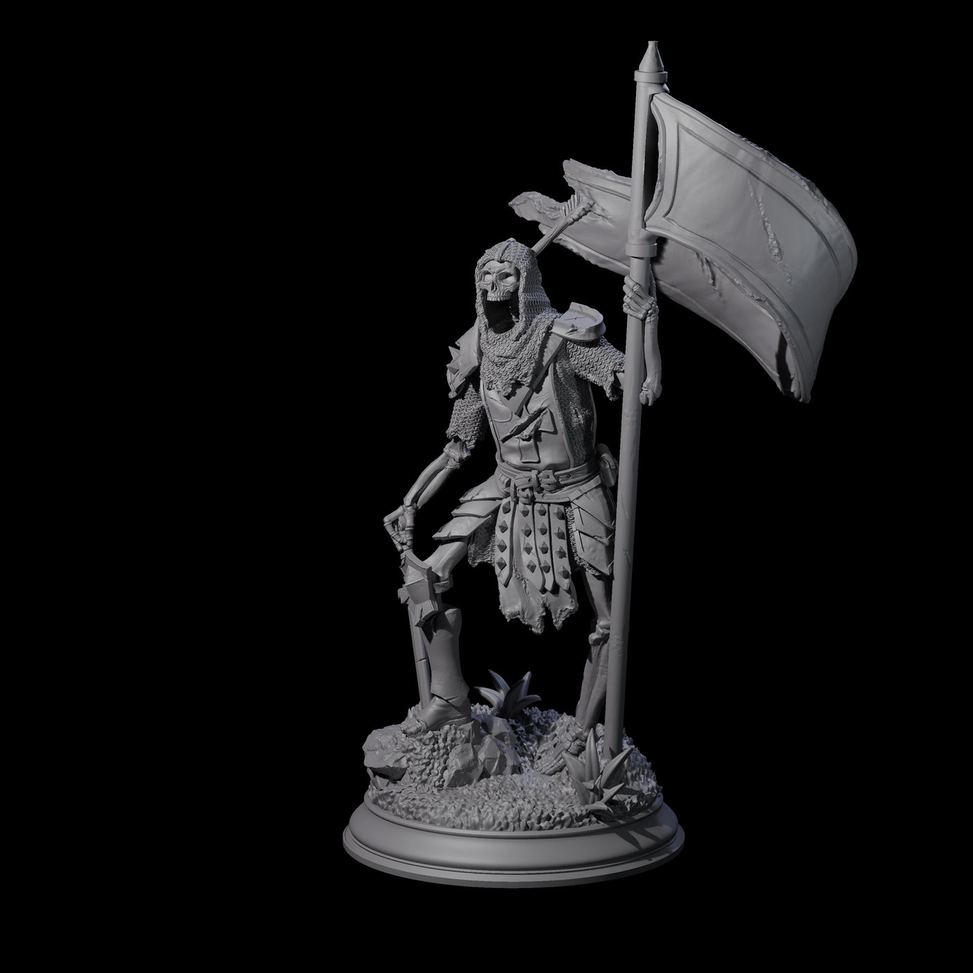 Relentless Skeleton Warrior C Miniature for Dungeons and Dragons, Pathfinder or other TTRPGs