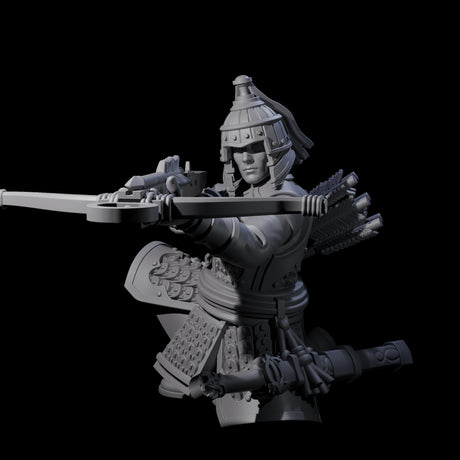 Reloading Human Crossbowman B Miniature for Dungeons and Dragons, Pathfinder or other TTRPGs