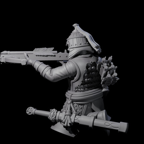 Reloading Human Crossbowman B Miniature for Dungeons and Dragons, Pathfinder or other TTRPGs