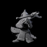 Reloading Human Crossbowman C Miniature for Dungeons and Dragons, Pathfinder or other TTRPGs