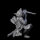 Reloading Human Crossbowman C Miniature for Dungeons and Dragons, Pathfinder or other TTRPGs