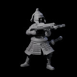 Reloading Human Crossbowman E Miniature for Dungeons and Dragons, Pathfinder or other TTRPGs