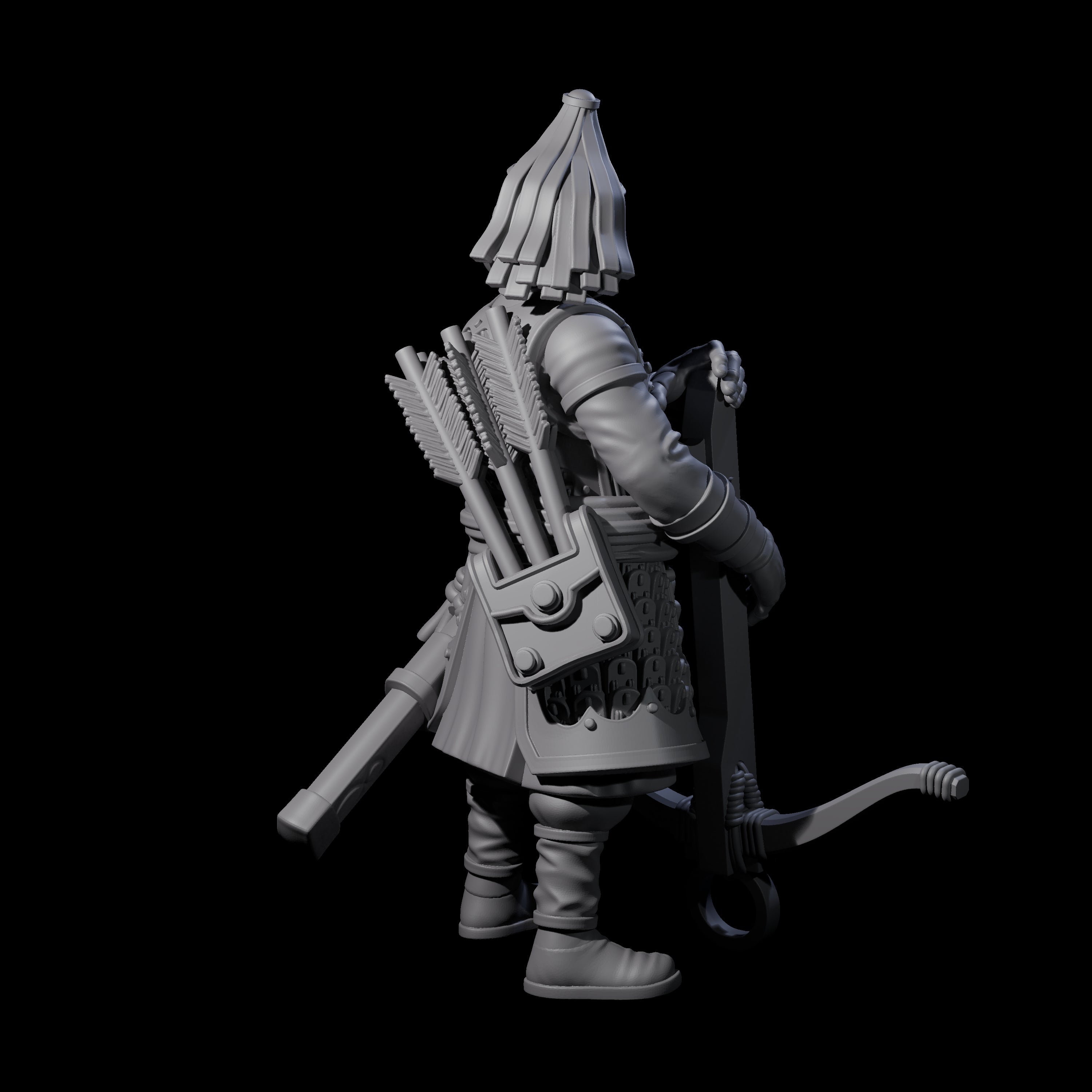 Reloading Human Crossbowman G Miniature for Dungeons and Dragons, Pathfinder or other TTRPGs