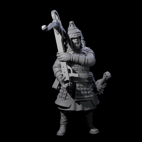 Reloading Human Crossbowman H Miniature for Dungeons and Dragons, Pathfinder or other TTRPGs