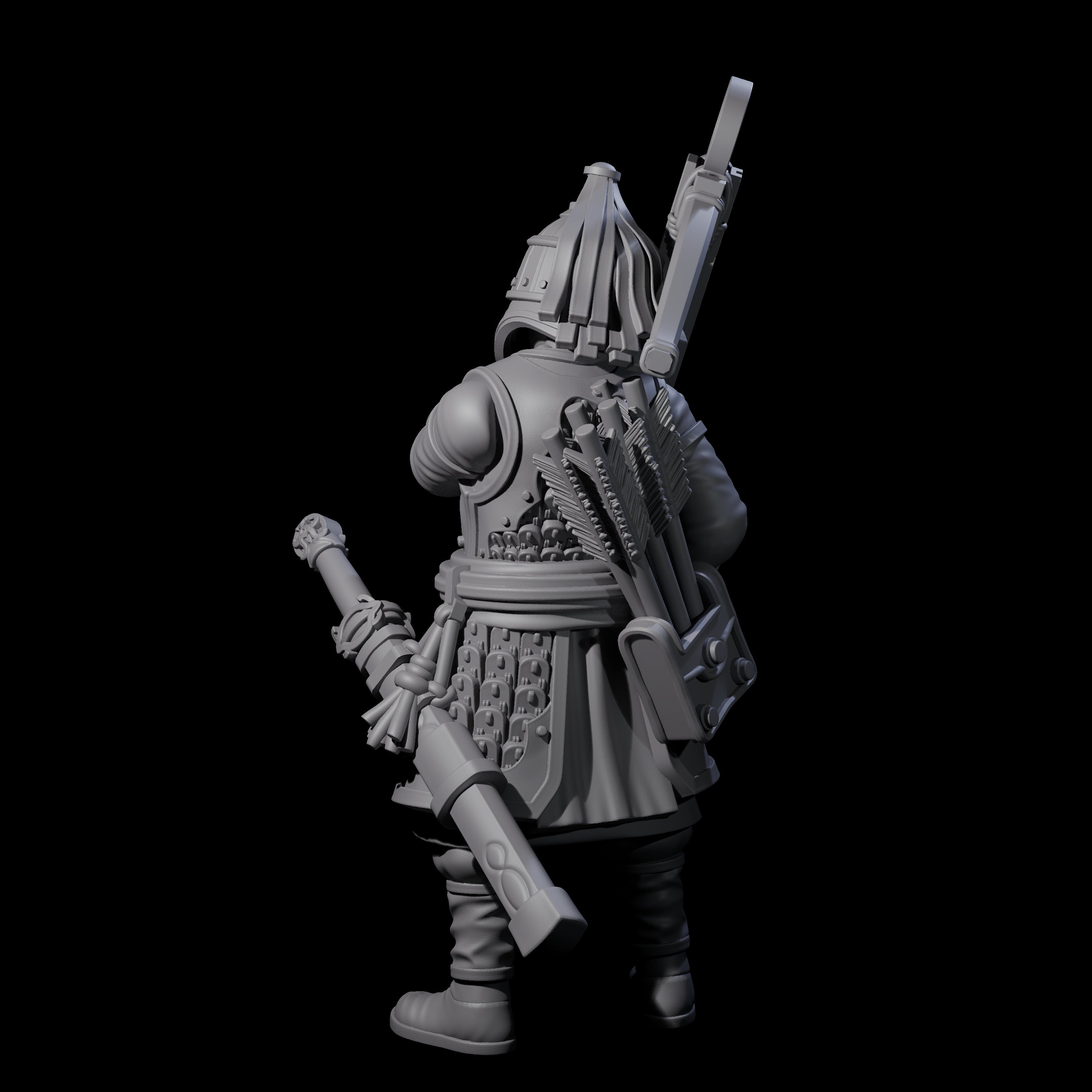 Reloading Human Crossbowman H Miniature for Dungeons and Dragons, Pathfinder or other TTRPGs