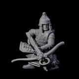 Reloading Human Crossbowmen Miniature for Dungeons and Dragons, Pathfinder or other TTRPGs