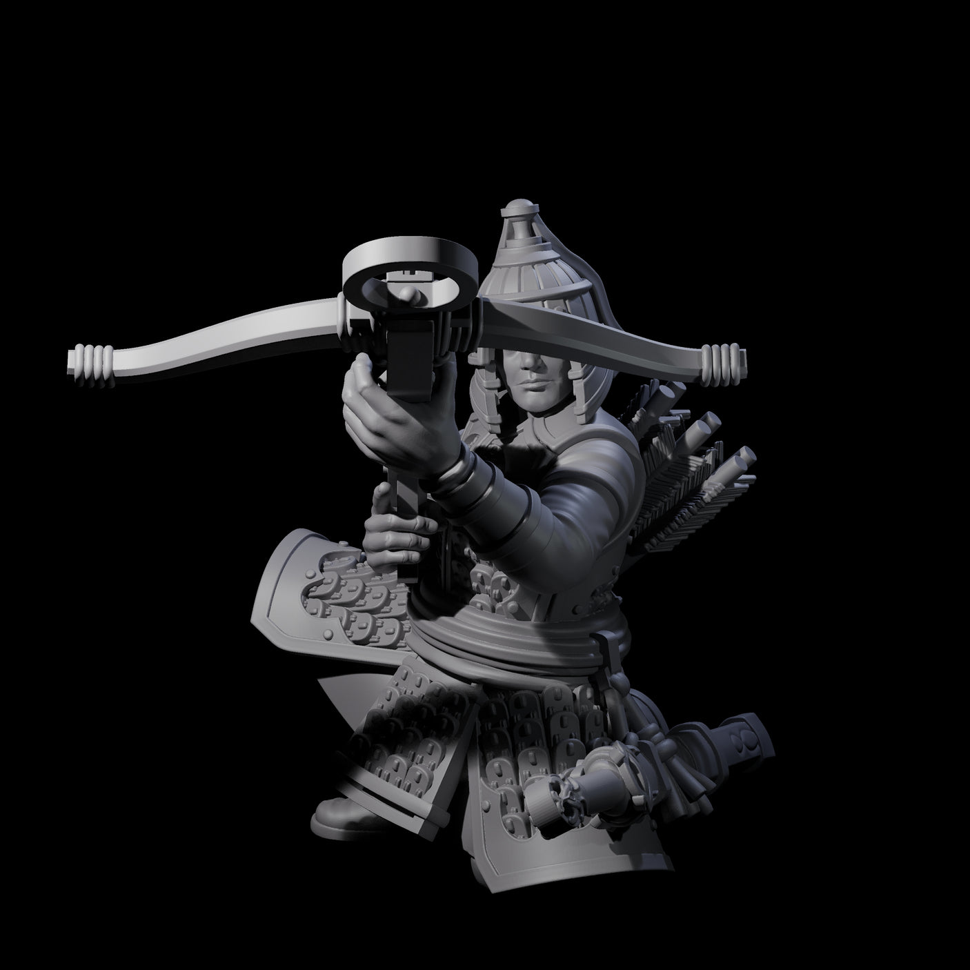 Reloading Human Crossbowmen Miniature for Dungeons and Dragons, Pathfinder or other TTRPGs