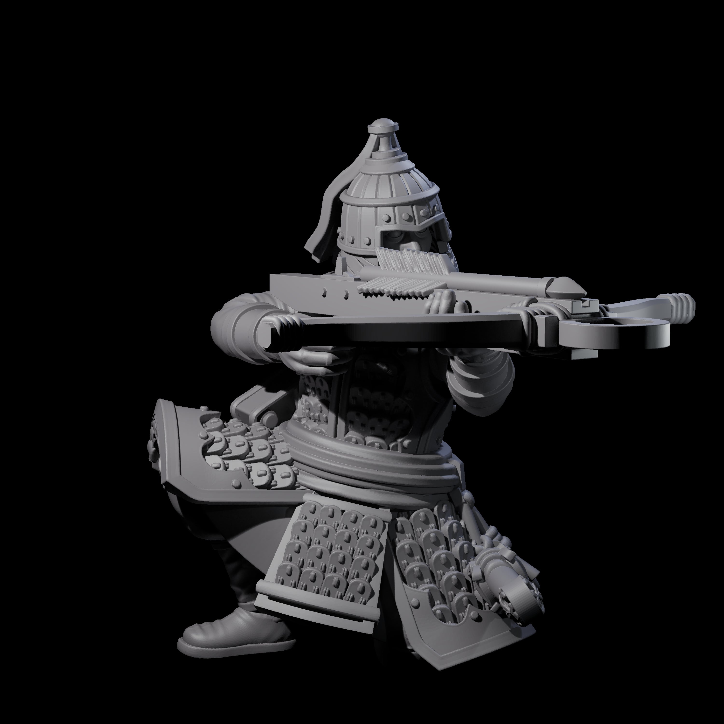 Reloading Human Crossbowmen Miniature for Dungeons and Dragons, Pathfinder or other TTRPGs