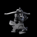 Reloading Human Crossbowmen Miniature for Dungeons and Dragons, Pathfinder or other TTRPGs
