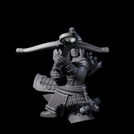 Reloading Human Crossbowmen Miniature for Dungeons and Dragons, Pathfinder or other TTRPGs