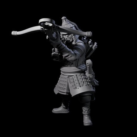 Reloading Human Crossbowmen Miniature for Dungeons and Dragons, Pathfinder or other TTRPGs