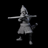 Reloading Human Crossbowmen Miniature for Dungeons and Dragons, Pathfinder or other TTRPGs