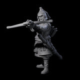 Reloading Human Crossbowmen Miniature for Dungeons and Dragons, Pathfinder or other TTRPGs